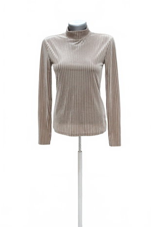 Damen -T-ShirtAmisuohne Aufdruck,farbebeige,größeM