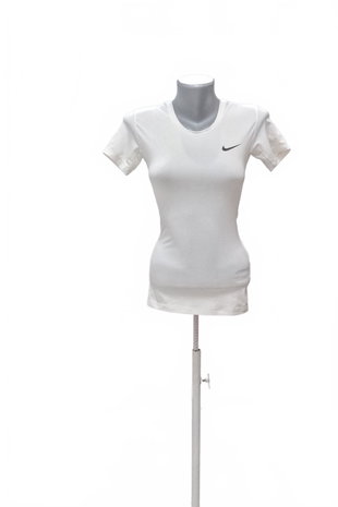 Damen -T-ShirtNikeohne Aufdruck,farbeweiss,größeS
