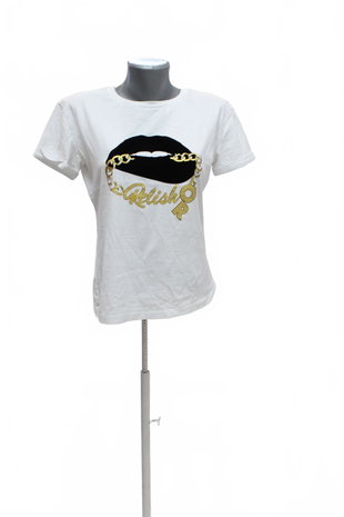 Damen -T-ShirtGenesismit Aufdruck,farbeweiss,größeM