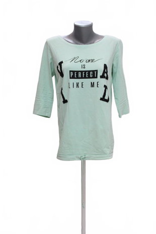 Damen -T-ShirtGenesismit Aufdruck,farbegrün,größeL