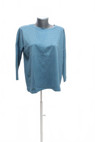 Damen -T-ShirtMohitoohne Aufdruck,farbeblau,größeS