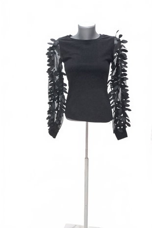 Damen -T-ShirtGenesisohne Aufdruck,farbeschwarz,größeS