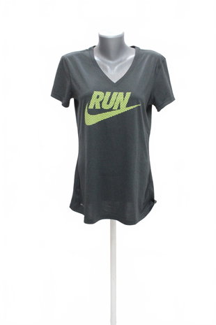 Damen -T-ShirtNikemit Aufdruck,farbeschwarz,größeM