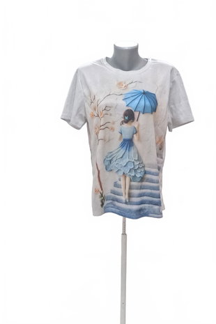 Damen -T-ShirtGenesismit Aufdruck,farbegrau,größeL