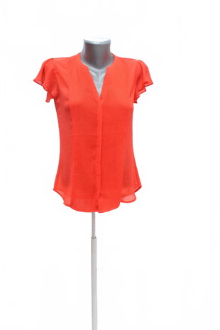 Damen -T-ShirtH&Mohne Aufdruck,farbeorange,größe36