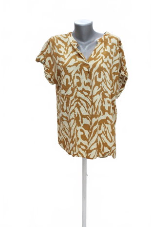 Damen -T-ShirtF&Fohne Aufdruck,farbeanimal-print,größe46