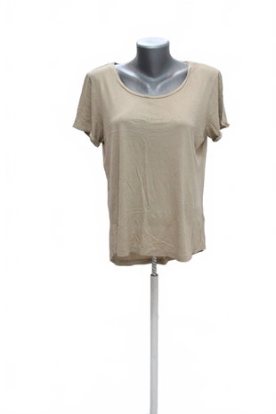 Damen -T-ShirtF&Fohne Aufdruck,farbebeige,größe38