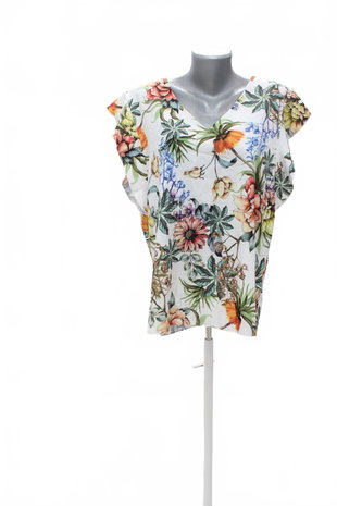 Damen -T-ShirtGenesisohne Aufdruck,farbegeblümt,größe44