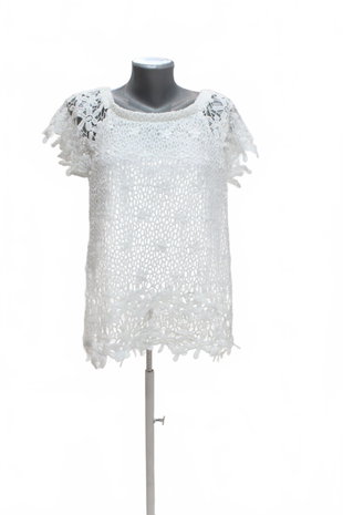Damen -T-ShirtPapayaohne Aufdruck,farbeweiss,größe40