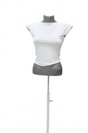 Damen -T-ShirtStradivariusohne Aufdruck,farbeweiss,größeM