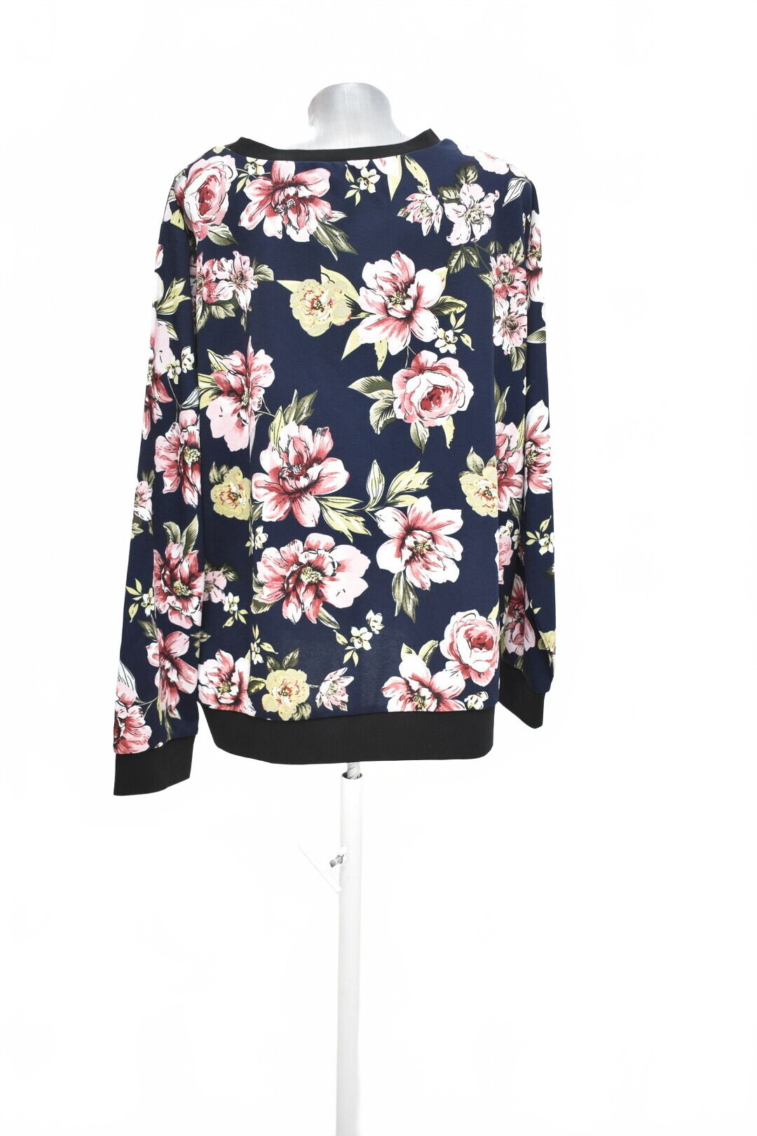 Damen -T-ShirtSheinohne Aufdruck,farbegeblümt,größe4XL