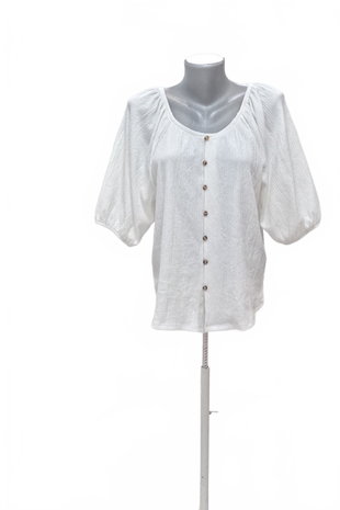 Damen -T-ShirtF&Fohne Aufdruck,farbeweiss,größe40