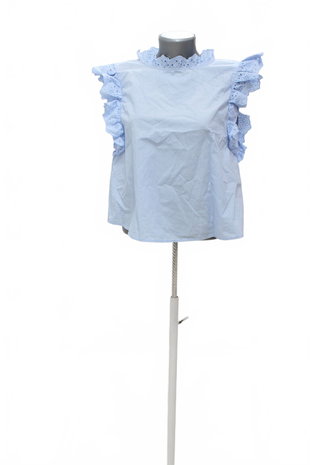Damen -T-ShirtH&Mohne Aufdruck,farbeblau,größeS