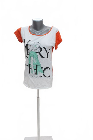 Damen -T-ShirtGenesismit Aufdruck,farbemehrfarbig,größeXL