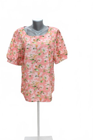 Damen -T-ShirtGenesisohne Aufdruck,farbegeblümt,größeXL
