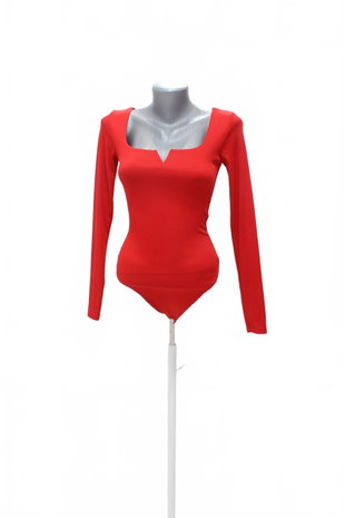 Damen -T-ShirtAmisuohne Aufdruck,farberot,größe34