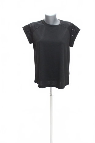 Damen -T-ShirtSheinohne Aufdruck,farbeschwarz,größeM