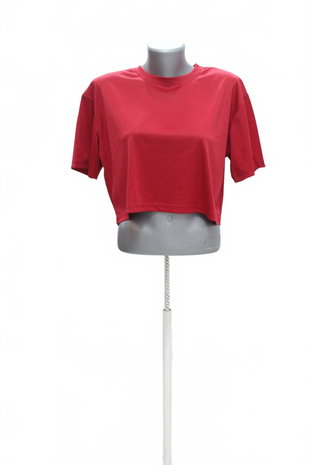 Damen -T-ShirtSheinohne Aufdruck,farberot,größeL