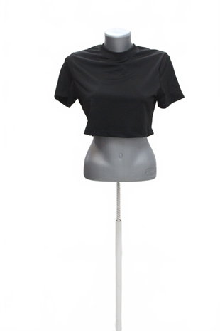 Damen -T-ShirtSheinohne Aufdruck,farbeschwarz,größeL