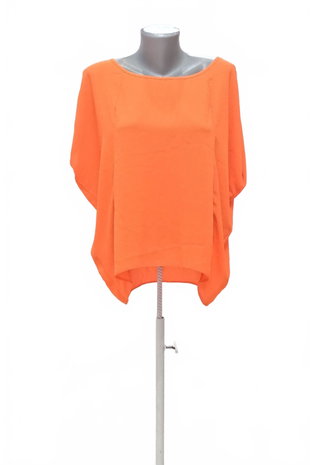 Damen -T-ShirtF&Fohne Aufdruck,farbeorange,größe42