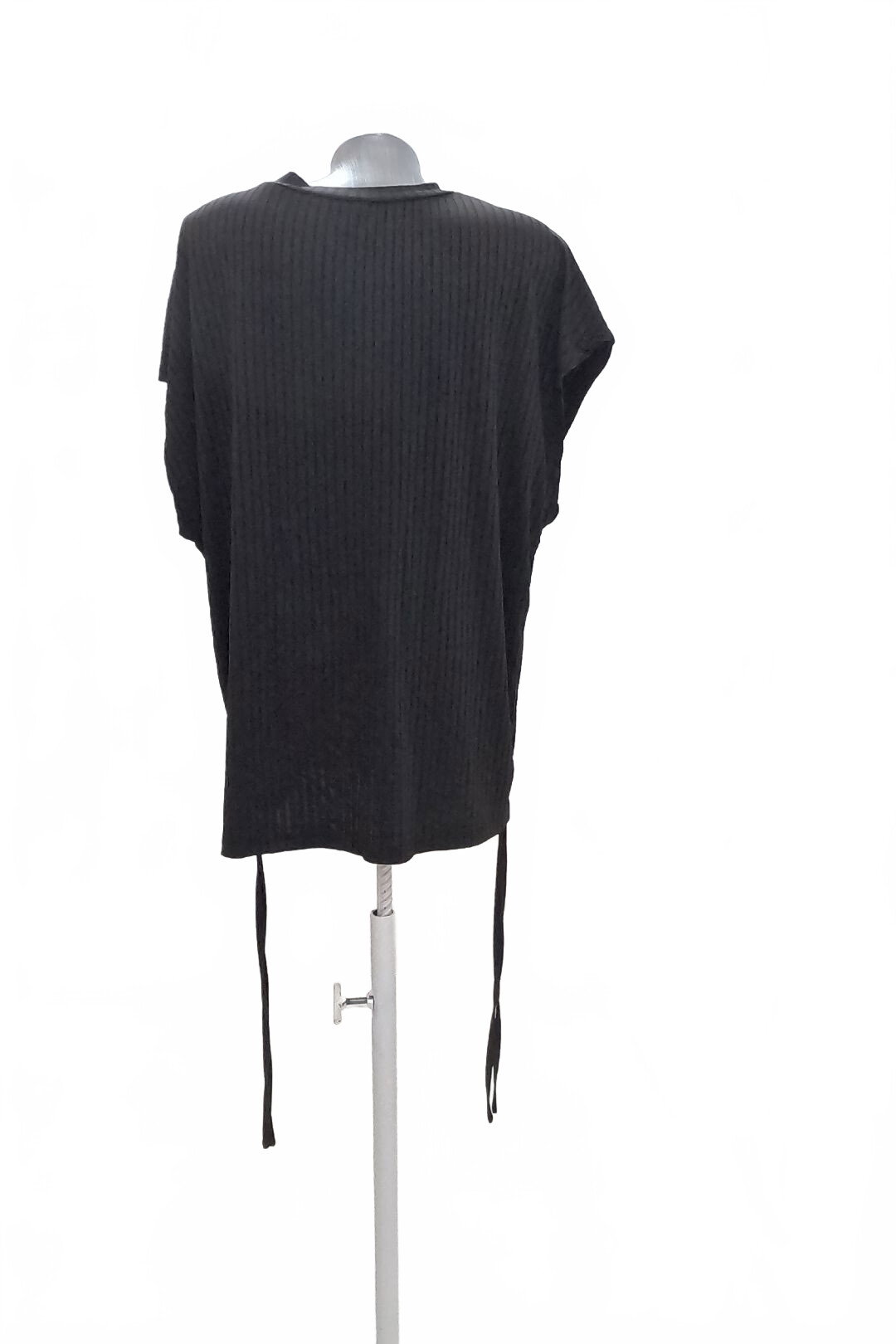 Damen -T-ShirtSheinohne Aufdruck,farbeschwarz,größe2XL