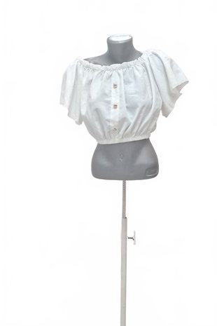 Damen -T-ShirtSheinohne Aufdruck,farbeweiss,größeM