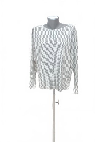 Damen -T-ShirtPage Oneohne Aufdruck,farbegestreift,größeL