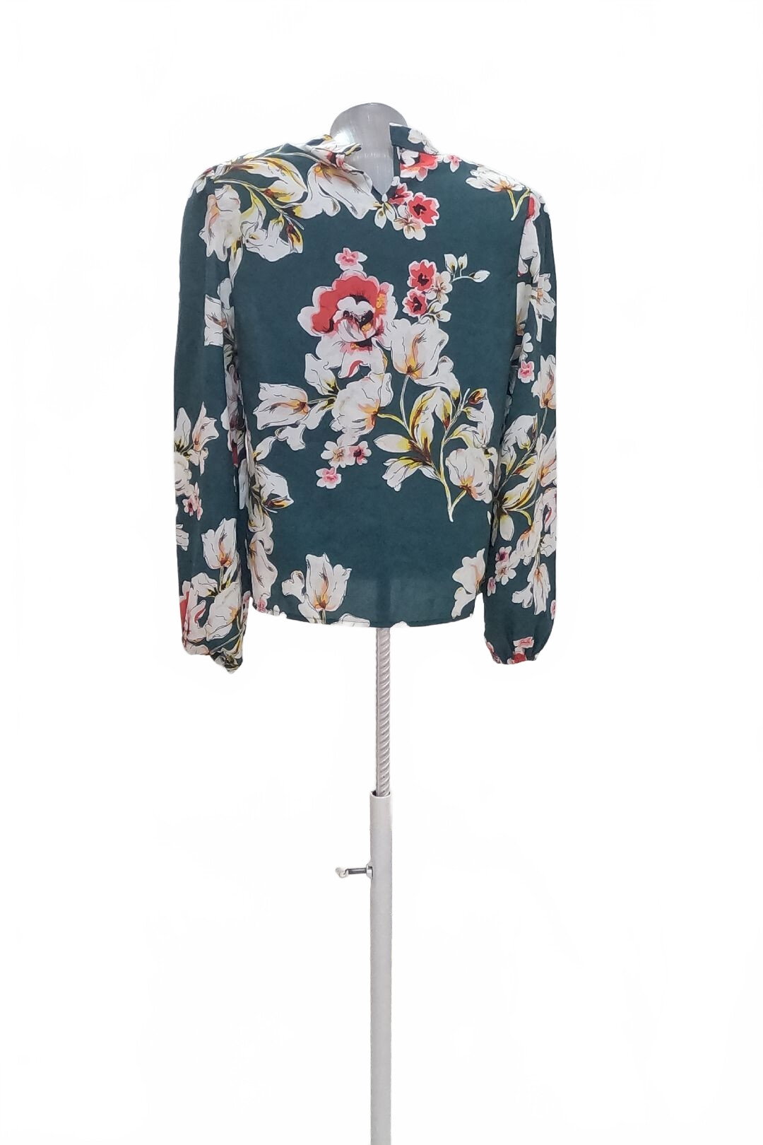 Damen -T-ShirtSheinohne Aufdruck,farbegeblümt,größeM