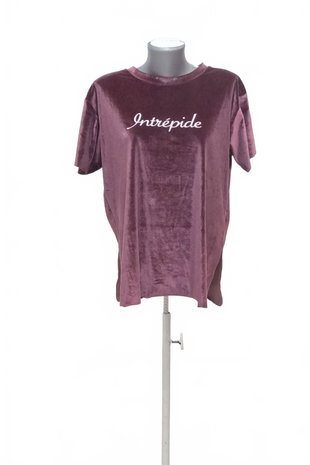 Damen -T-ShirtStradivariusohne Aufdruck,farbeviolett,größeL