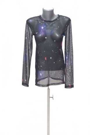 Damen -T-ShirtCroppohne Aufdruck,farbemehrfarbig,größeM
