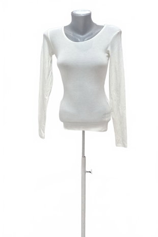 Damen -T-ShirtAmisuohne Aufdruck,farbeweiss,größeXS