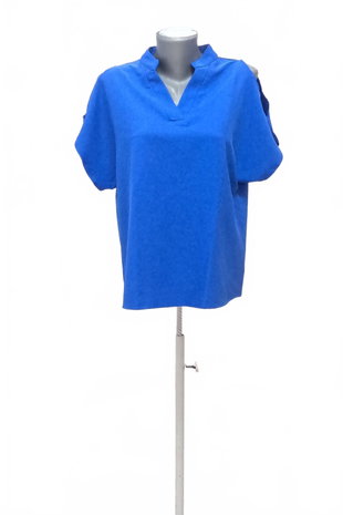 Damen -T-ShirtSheinohne Aufdruck,farbeblau,größe36