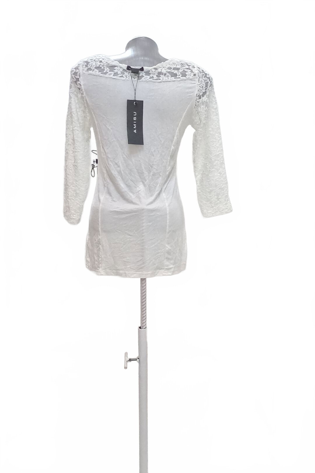 Damen -T-ShirtAmisuohne Aufdruck,farbeweiss,größeM