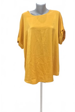 Damen -T-ShirtGenesisohne Aufdruck,farbegelb,größe3XL