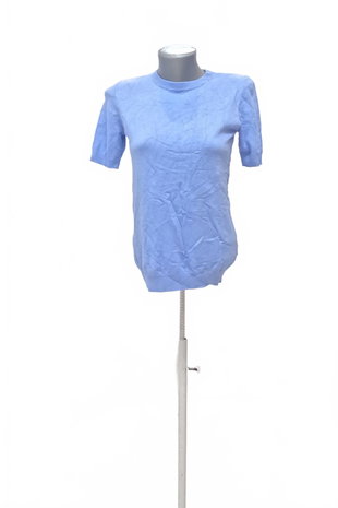 Damen -T-ShirtAmisuohne Aufdruck,farbeblau,größeXS