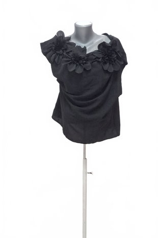 Damen -T-ShirtGenesisohne Aufdruck,farbeschwarz,größeL