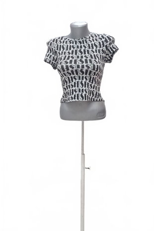 Damen -T-ShirtFbsisterohne Aufdruck,farbegemustert,größe2XS
