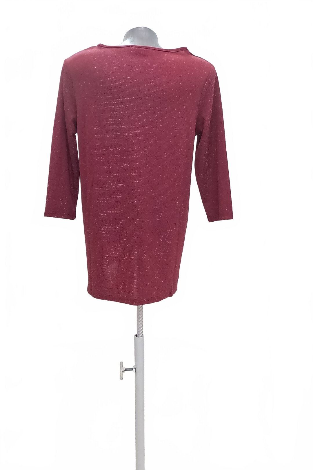 Damen -T-ShirtJaninaohne Aufdruck,farbebordo,größeS