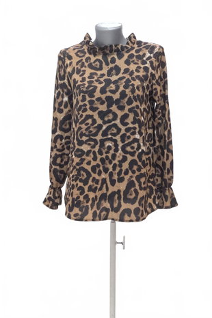 Damen -T-ShirtSheinohne Aufdruck,farbeanimal-print,größe36