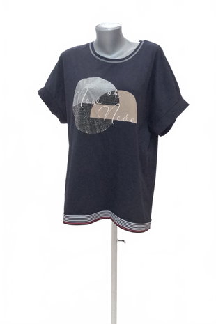 Damen -T-ShirtGenesismit Aufdruck,farbeschwarz,größe44