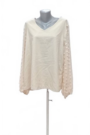 Damen -T-ShirtSheinohne Aufdruck,farbebeige,größe46