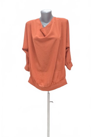 Damen -T-ShirtGenesisohne Aufdruck,farbeorange,größeXL