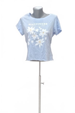 Damen -T-ShirtGenesismit Aufdruck,farbeblau,größeL