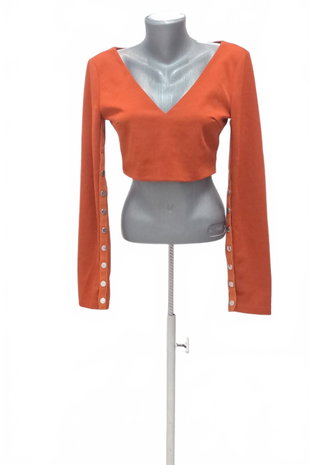 Damen -T-ShirtGenesisohne Aufdruck,farbeorange,größeM