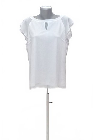Damen -T-ShirtGenesisohne Aufdruck,farbeweiss,größeL