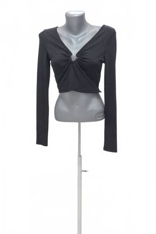 Damen -T-ShirtSheinohne Aufdruck,farbeschwarz,größe38