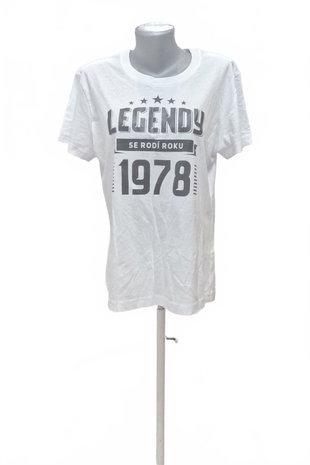 Damen -T-ShirtGenesismit Aufdruck,farbeweiss,größeXL
