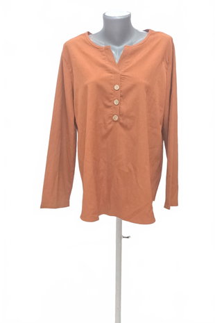 Damen -T-ShirtGenesisohne Aufdruck,farbebraun,größe2XL