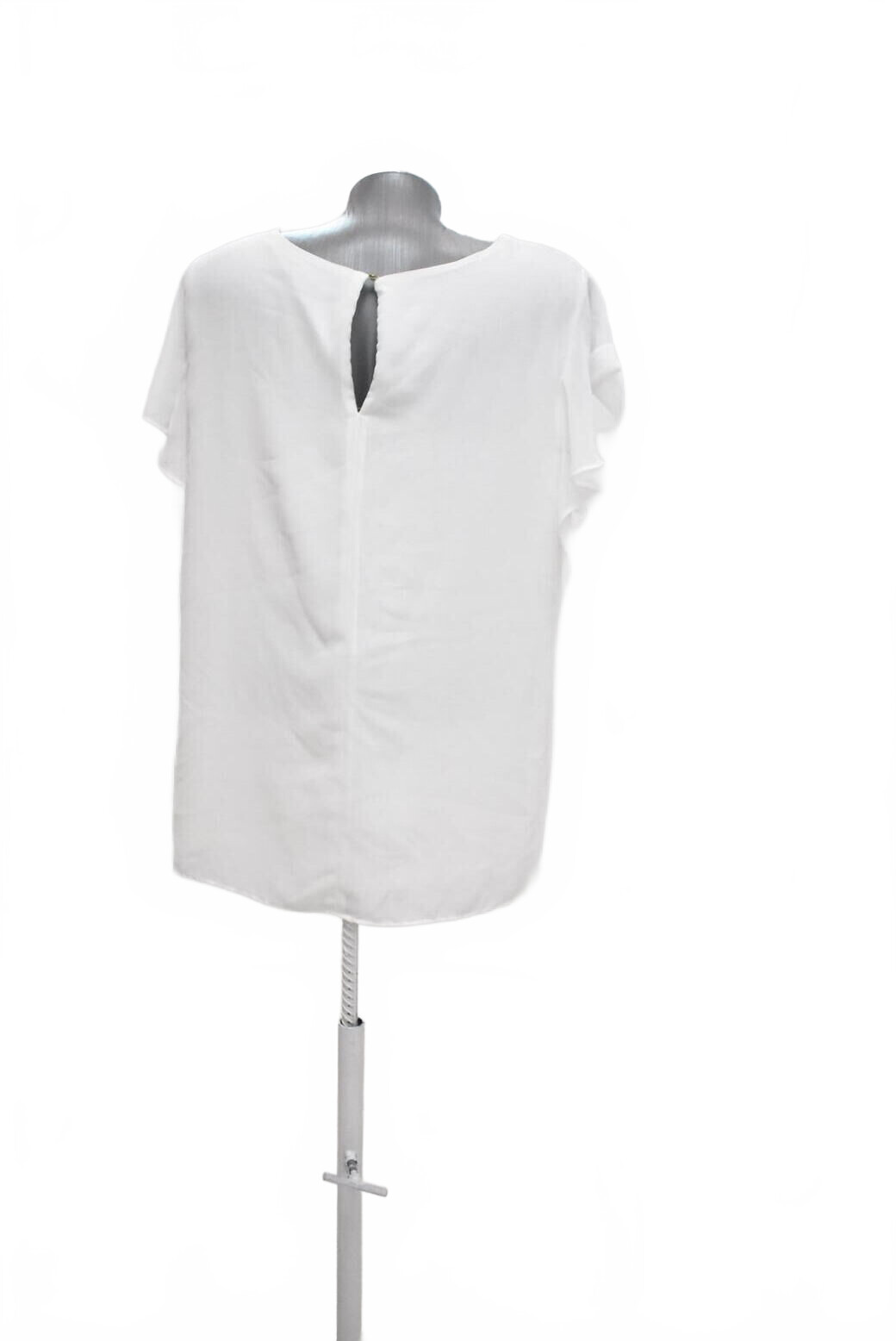 Damen -T-ShirtF&Fohne Aufdruck,farbeweiss,größe46