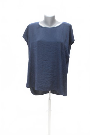 Damen -T-ShirtLindexohne Aufdruck,farbeblau,größeXL